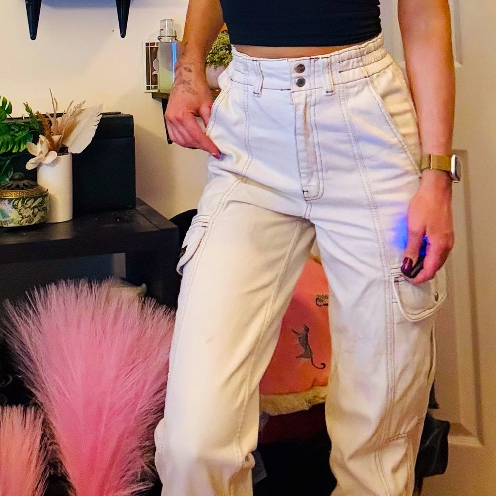 BDG Urban Outfitters Women’s Relaxed Skate Cargo Straight Leg Jeans​